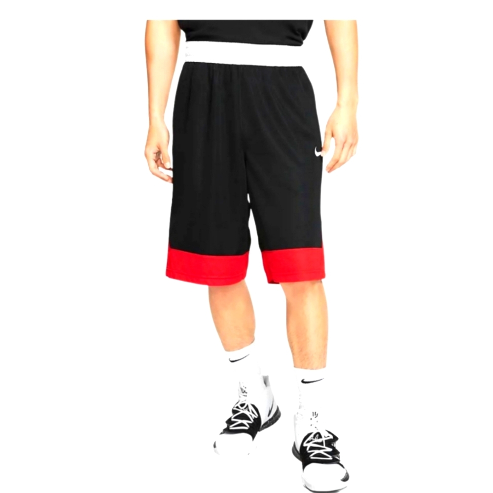 Nike Dri-Fit Icon Basketball Shorts Men’s Size M (black red white)